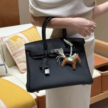 최고퀄 에르메스 올수공 버킨 30 Noir 토고 가죽 은장