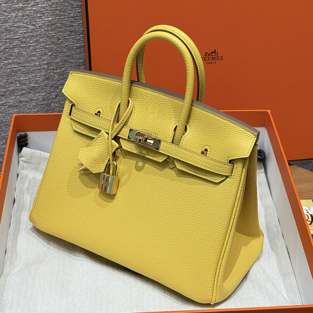 최고퀄 에르메스 올수공 버킨 25 라임 토고 가죽 금장
