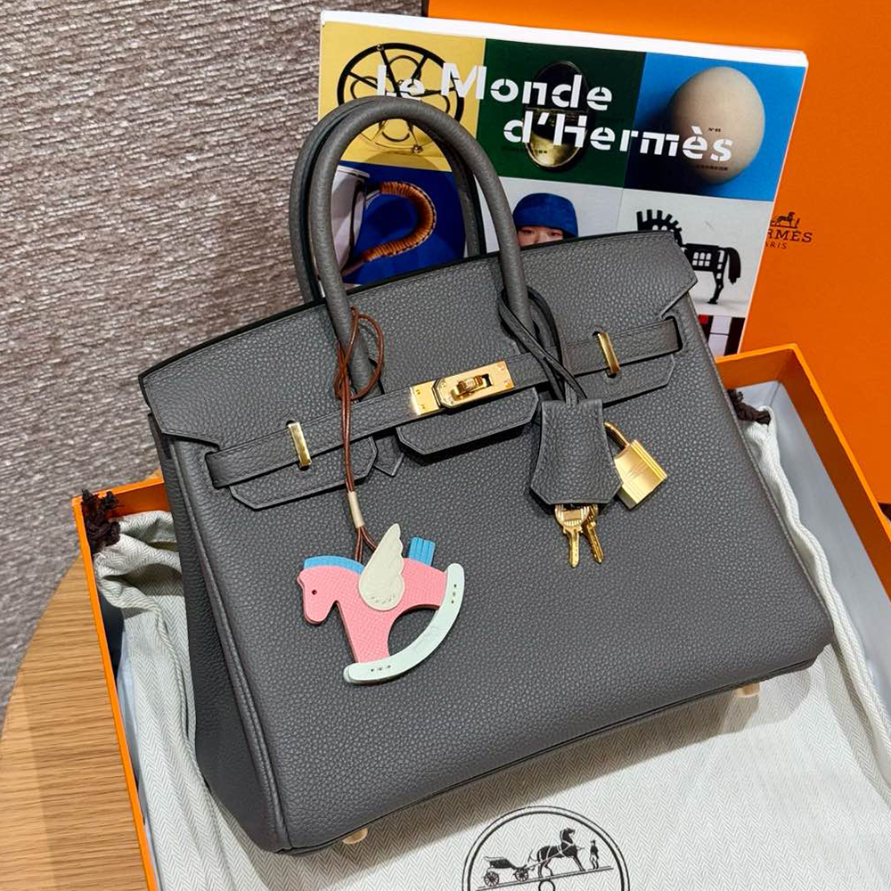 최고퀄 에르메스 올수공 버킨 25 Etain 토고 가죽 금장