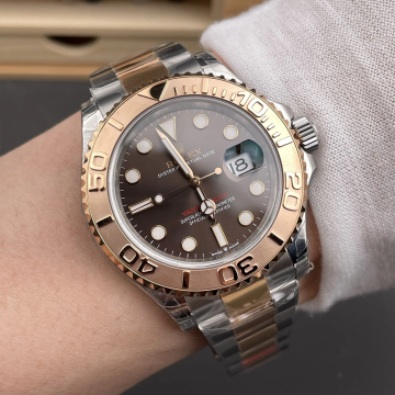 최고퀄 VS공장 롤렉스 요트마스터 브라운 다이얼 로즈골드 콤비 40mm 126621