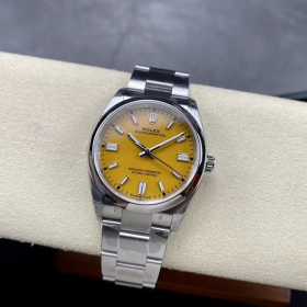 최고퀄 VS공장 롤렉스 오이스터 퍼페츄얼 옐로우 다이얼 스틸 36mm 126000