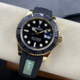 최고퀄 ARF공장 롤렉스 요트마스터 블랙 다이얼 옐로우 골드 금통 러버밴드 42mm 226658