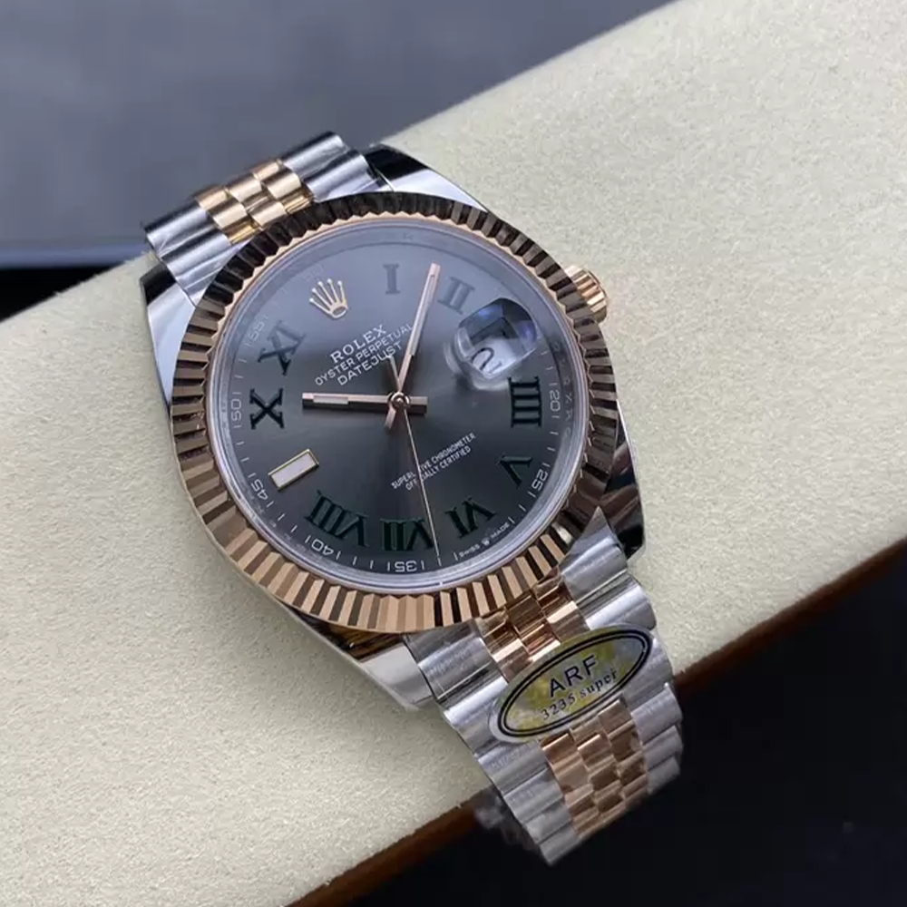 최고퀄 ARF공장 롤렉스 데이저스트 윔블던 다이얼 로즈 골드 쥬빌레 콤비 41mm 126331
