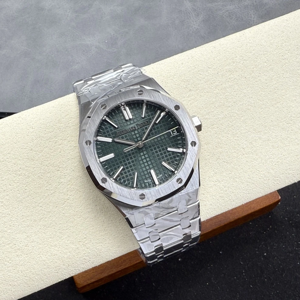 최고퀄 DD공장 오데마피게 로얄오크 그린 다이얼 스틸 41mm 15510