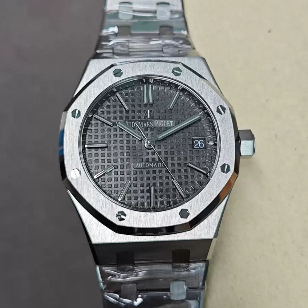 최고퀄 APS공장 오데마피게 로얄오크 그레이 다이얼 스틸 37mm 15450