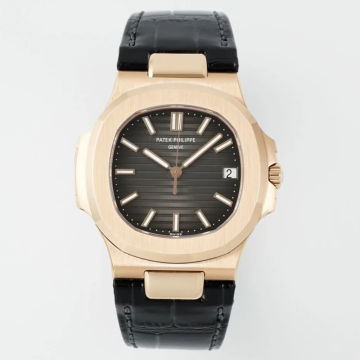 최고퀄 DD공장 파텍필립 노틸러스 블랙 다이얼 로즈골드 금통 가죽밴드 40mm 5711