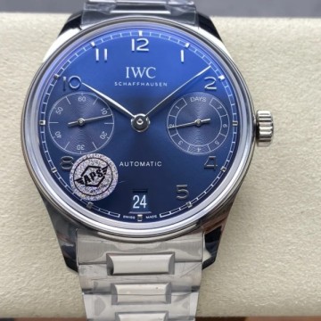 최고퀄 레플리카 IWC 포르투기즈 크로노그래프 블루 다이얼 스틸 IW501704