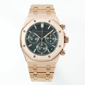 최고퀄 DD공장 오데마피게 로얄오크 크로노 그래프 그린 다이얼 로즈골드 금통 41mm 26240