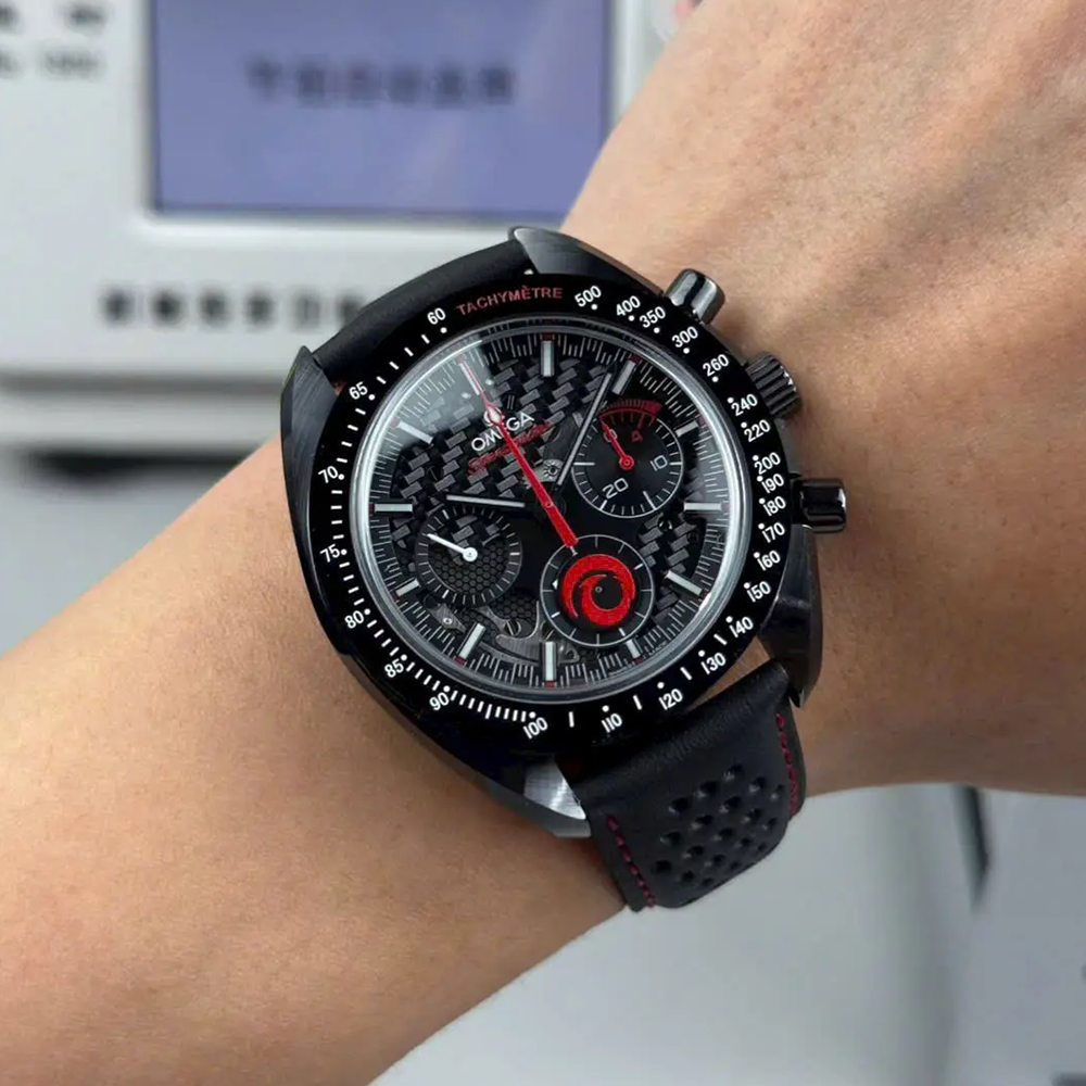 최고퀄 오메가 스피드마스터 팀 알링기 블랙세라믹 블랙다이얼 44mm