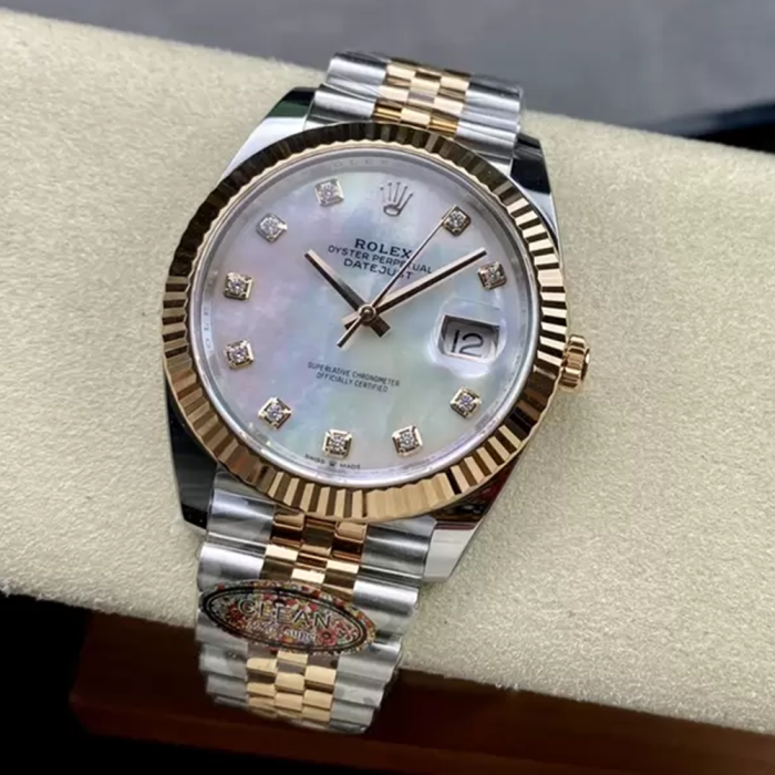 최고퀄 클린공장 롤렉스 데이저스트 41mm 자개 8P 다이얼 로즈골드 콤비 126331