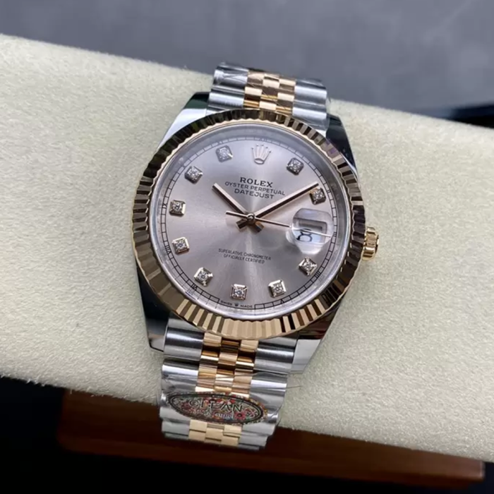 최고퀄 클린공장 롤렉스 데이저스트 41mm 썬더스트 8P 다이얼 로즈골드 콤비 126331