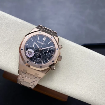 최고퀄 APS공장 오데마피게 로얄오크 크로노그래프 블랙 다이얼 41mm 26240 RG